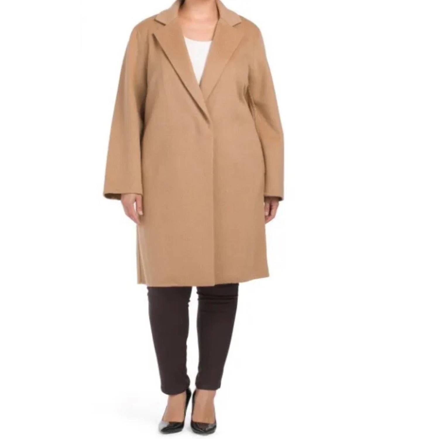 New Vince Classic Coat In Camel